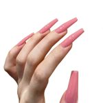 Monquice Ballerina Solid Pink Press On Nails - 2