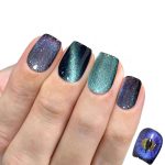 Monquice Black Cat Eye False Press On Nails - 1