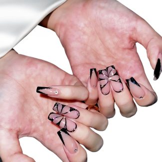 Monquice Butterfly French Press On Nails - 1