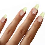 Monquice Creamy Yellow French Tip Press On Nails