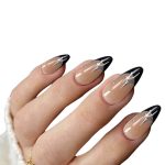 Monquice French Black Star Press On Nails - 1