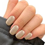 Monquice Gold Cat Eye Short False Press On Nails - 2