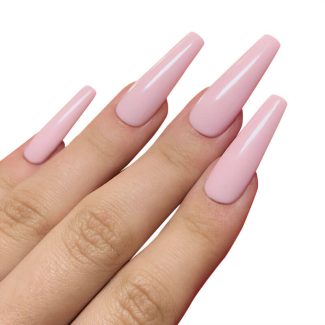 Monquice Light Pink Coffin Press On Nails