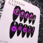 Monquice Purple Cat Eye Press On Nails - 2