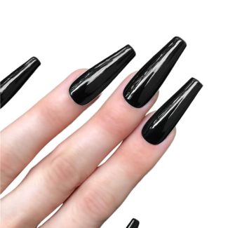 Monquice Solid Black Press On Nails - 1