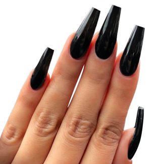 Monquice Solid Black Press On Nails