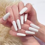 Monquice Solid White Press On Nails - 1