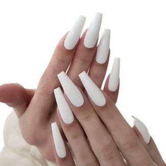 Monquice Solid White Press On Nails