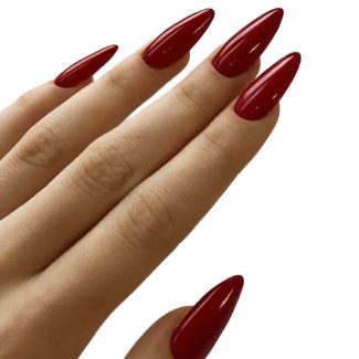 Monquice Solid Wine Red Press On Nails