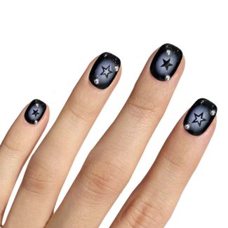 Monquice Y2K Short Square Star Press On Nails - 1