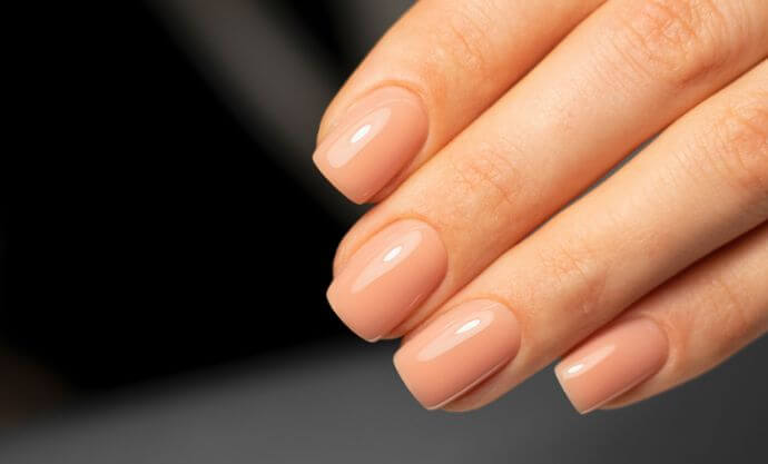 Nude Solid Color Press On Nails