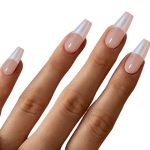 Monquice Pink French Tip Press On Nails