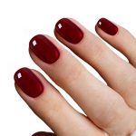 Monquice Long Almond Oval Short Red Cat Eye Press On Nails