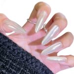 Monquice Cat Eye Moonlight Long Stiletto Press on Nails - 1